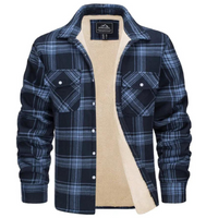Fleece Gevoerde Geruite Herenjas – Arvid