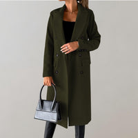 Stylish Long Winter Coat for Women - Elara