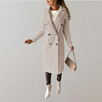 Stylish Long Winter Coat for Women - Elara
