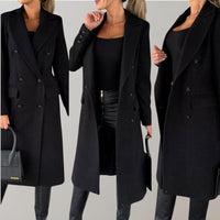 Stylish Long Winter Coat for Women - Elara