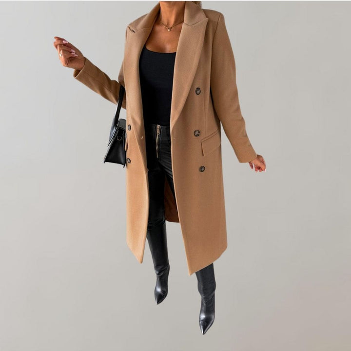 Stylish Long Winter Coat for Women - Elara
