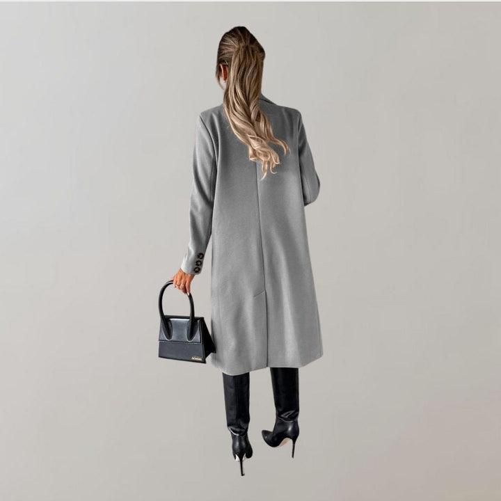 Stylish Long Winter Coat for Women - Elara