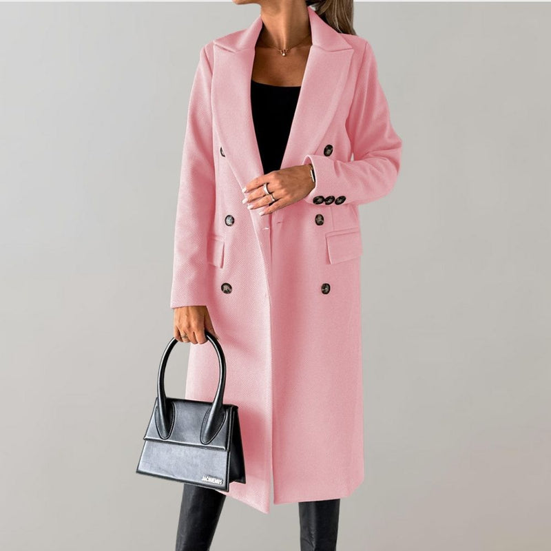 Stylish Long Winter Coat for Women - Elara