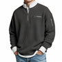 Men's Waffle-Knit Sweater with Quarter-Zip Collar 11