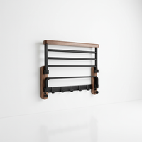 Wandmontiertes Holzhandtuchregal - Rackhaven