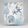 Wasserabweisender Polyester Duschvorhang - StarfishDream