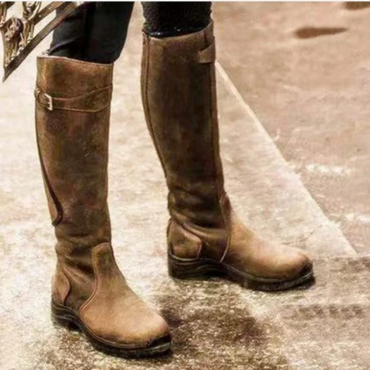 Wasserfeste Hohe Damenstiefel mit Absatz - Aurora