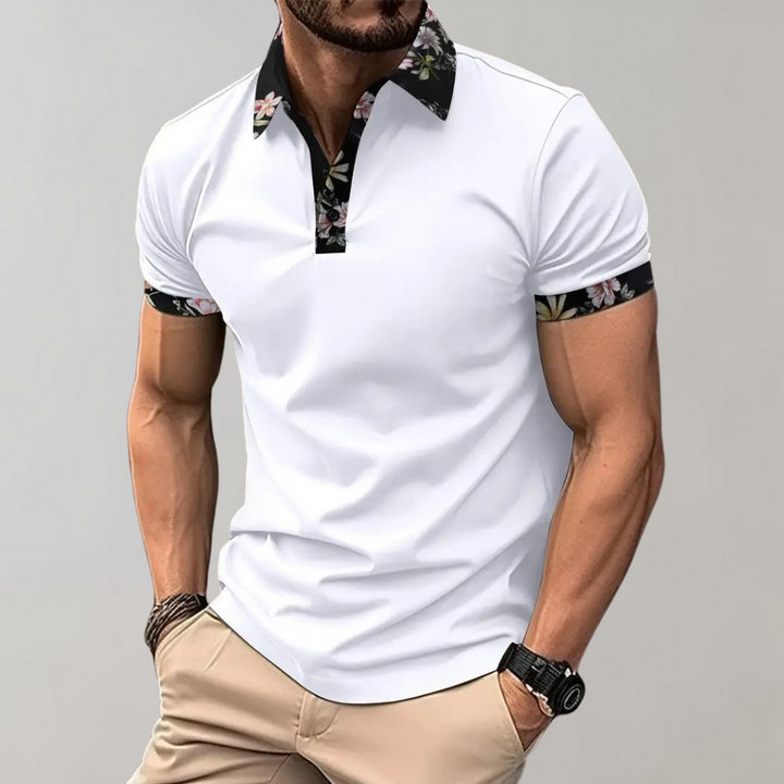 Herren-Poloshirt mit dezentem Druck - Noah