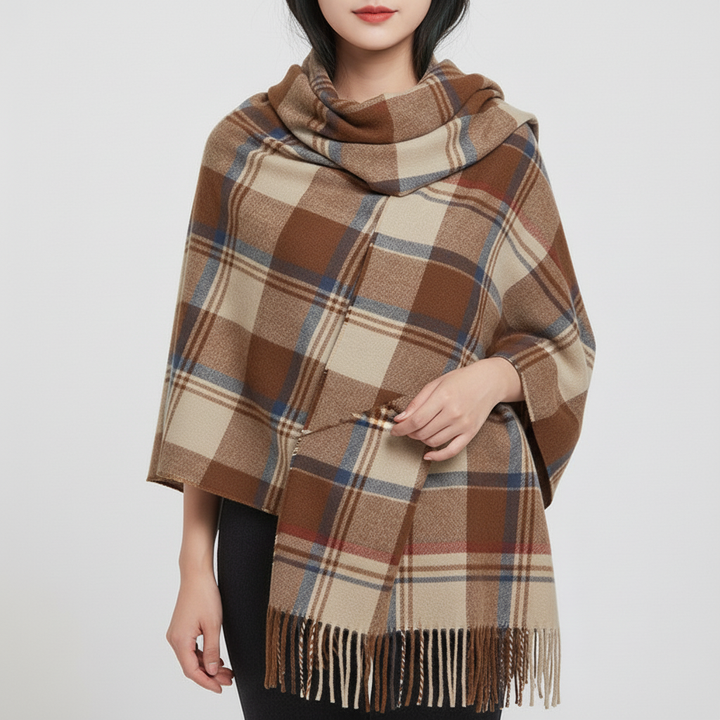 Weicher Kaschmirschal Mit Rautenmuster - AutumnCloak