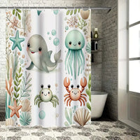 Weicher Stoff Duschvorhang - SeaSnuggle
