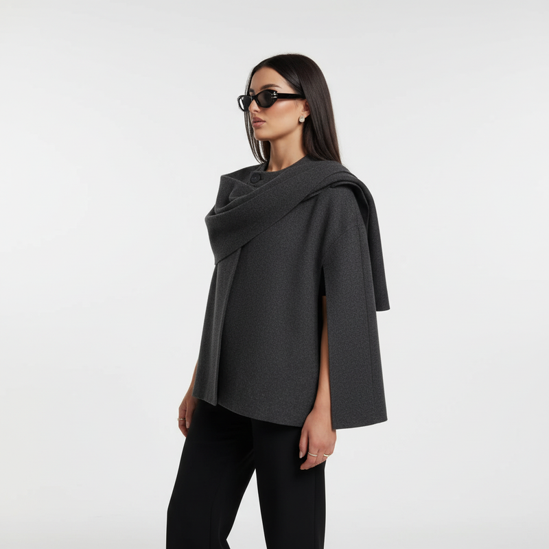Weit Geschnittene Modecape - Leilani