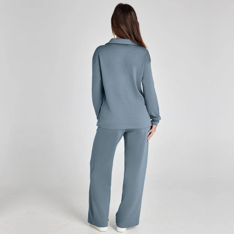 Weites Loungewear-Set Mit Weitem Bein - Joleen
