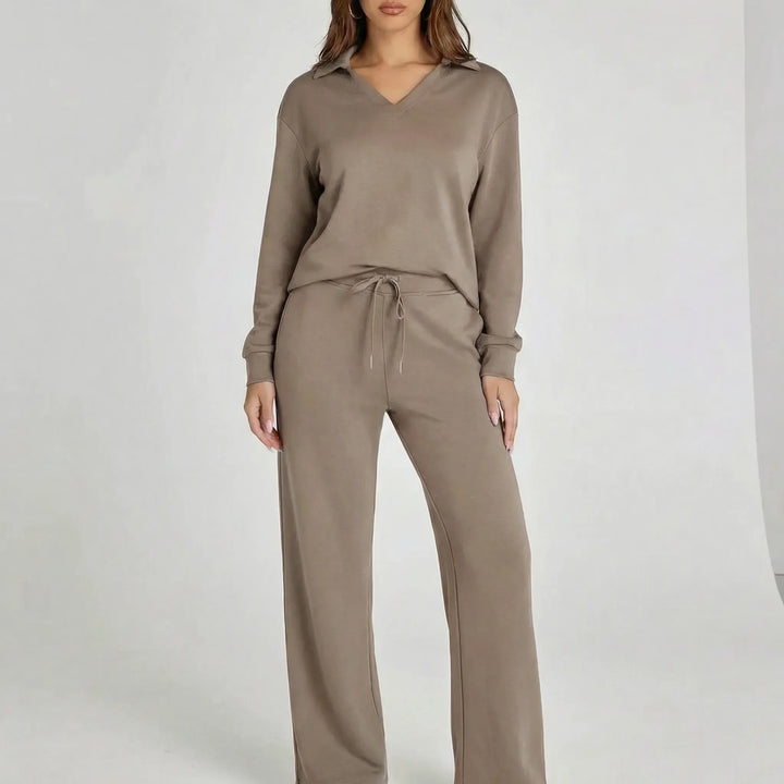 Weites Loungewear-Set Mit Weitem Bein - Joleen