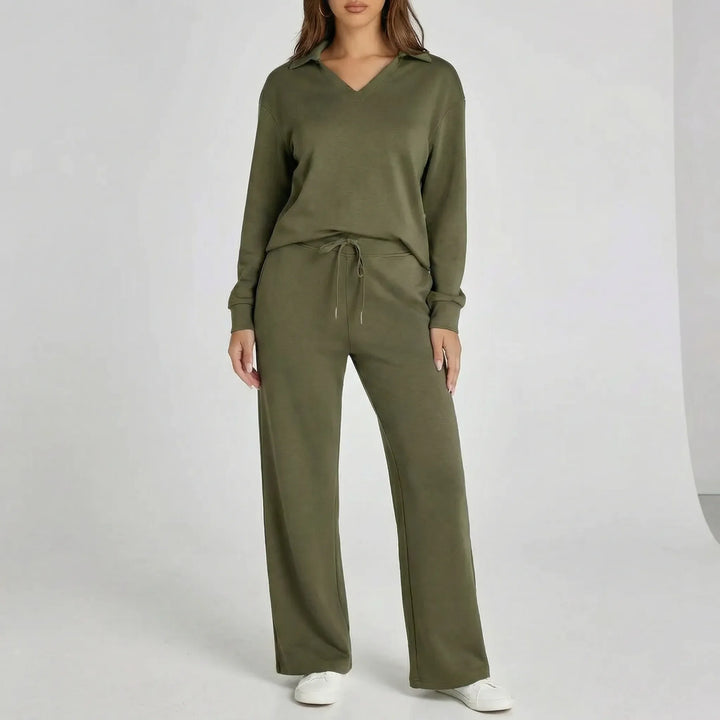 Weites Loungewear-Set Mit Weitem Bein - Joleen