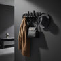 Wooden Piano Wall Coat Rack with Folding Hooks - Hall & Bedroom 8