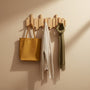 Wooden Piano Wall Coat Rack with Folding Hooks - Hall & Bedroom 1