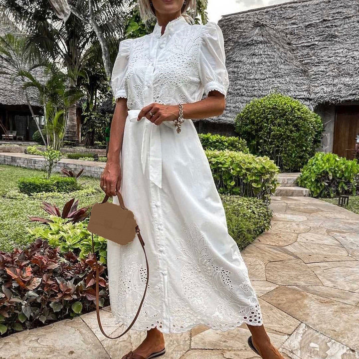 Maxikleid mit Stickerei – Celeste