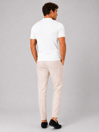 Men's Mock Neck Ribbed T-Shirt Fitted Stretch Short Sleeve Top 14