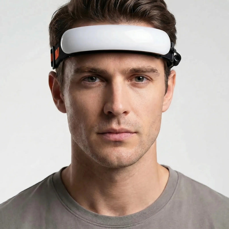 Wide-Beam Rechargeable COB Headlamp -  Headrix