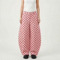 Wide Barrel Leg Trousers -  Mae