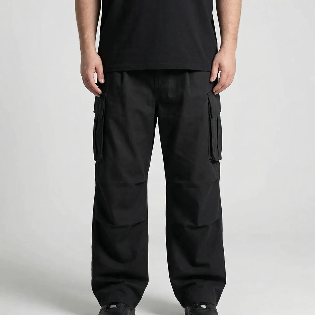Wide Leg Cargo Trousers For Men - Clifton