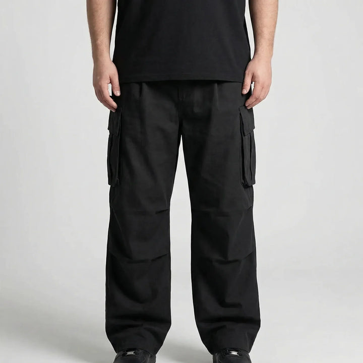 Wide Leg Cargo Trousers For Men - Clifton