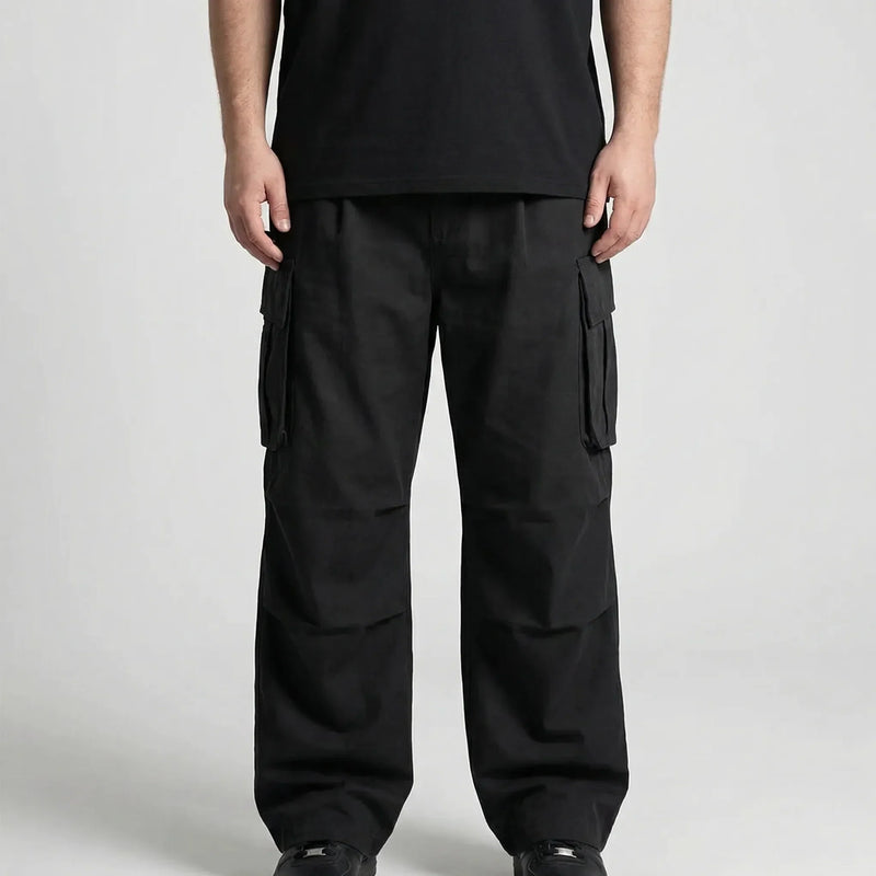Wide Leg Cargo Trousers For Men - Clifton