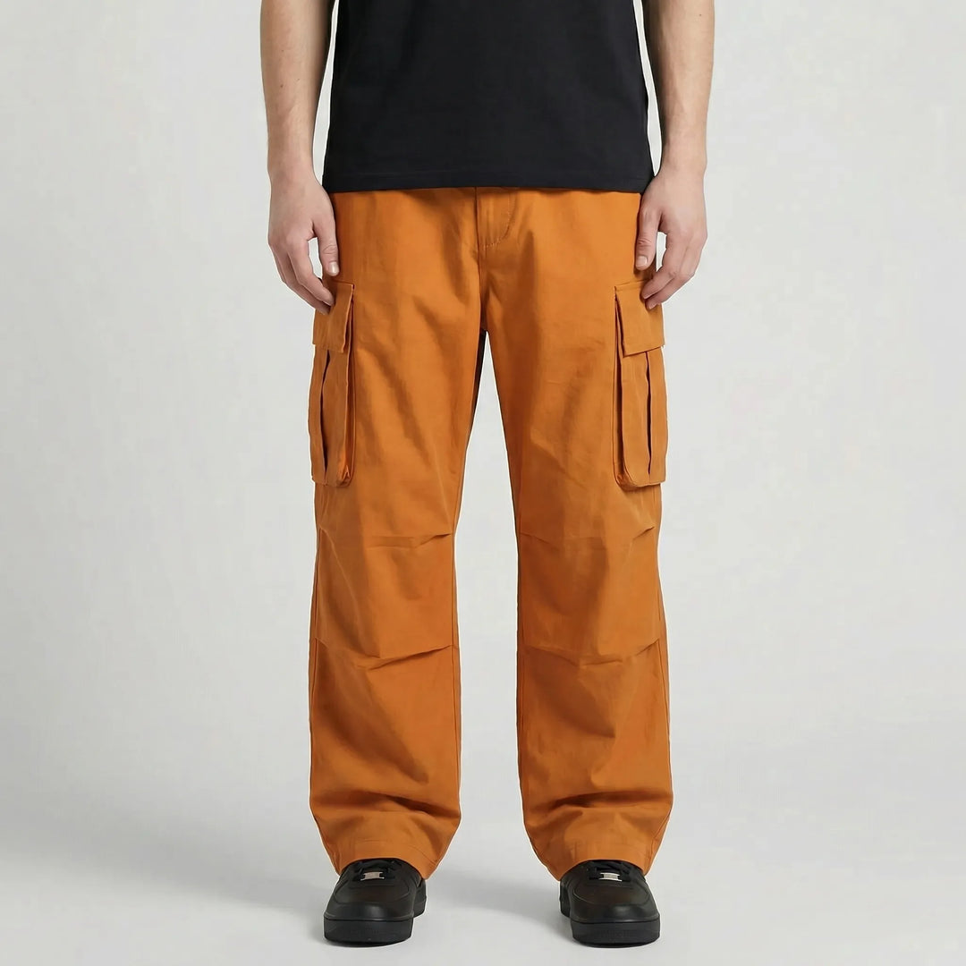 Wide Leg Cargo Trousers For Men - Clifton