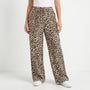 Wide Leg Leopard Trousers - Teresa