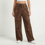 Wide Leg Leopard Trousers - Teresa