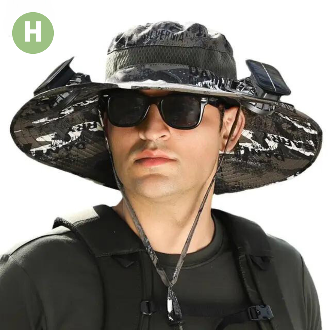 Outdoor Sonnenhut mit Eingebautem Ventilator – Sunbreeze