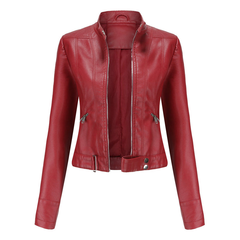 Classic Women's Leather Jacket with Timeless Style 3