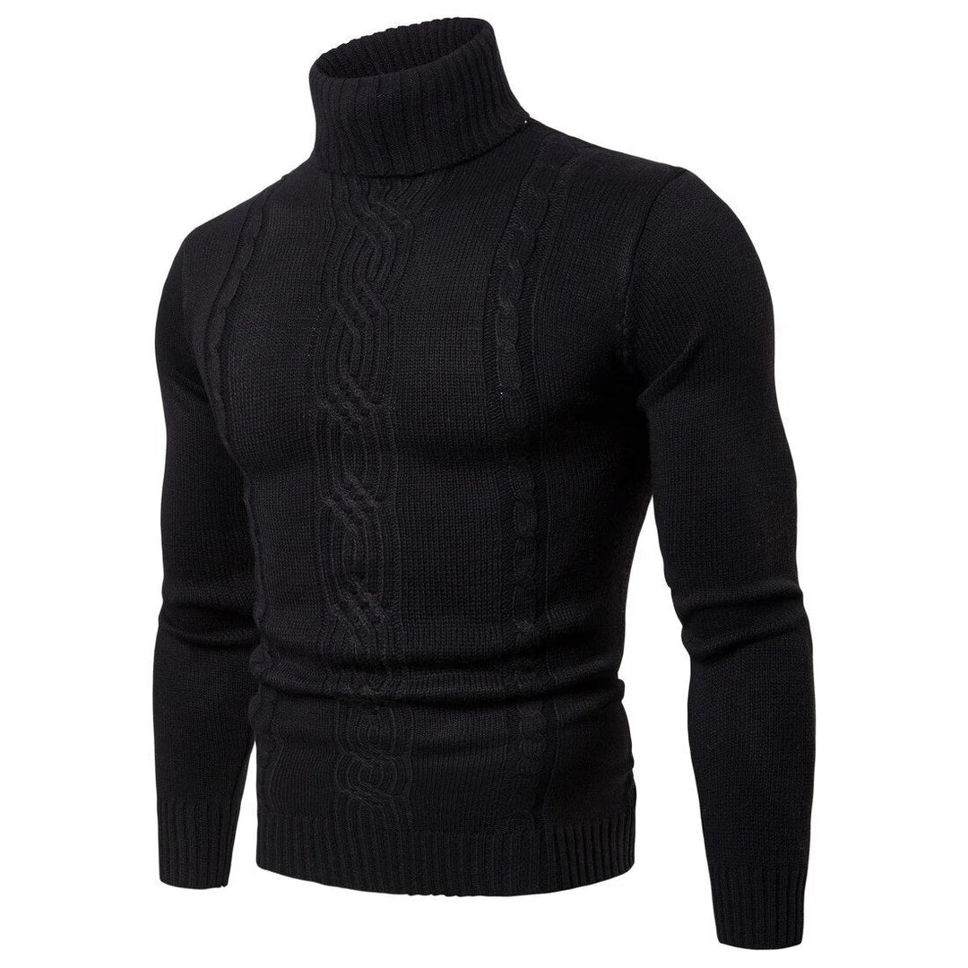 Luxuriöser Herrenrollkragenpullover - AlpineEdge