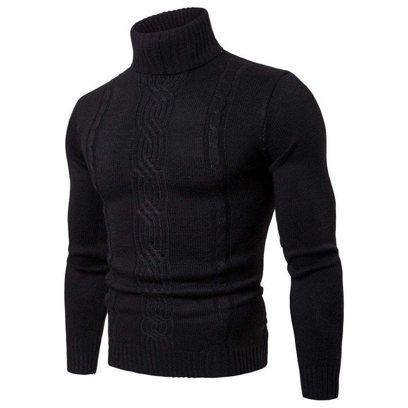 Luxuriöser Herrenrollkragenpullover - AlpineEdge