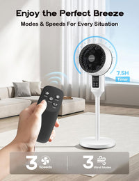 Witte Statiefventilator Met Afstandsbediening - Circuliq