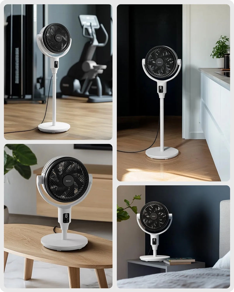 Witte Statiefventilator Met Afstandsbediening - Circuliq