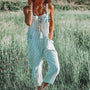 Damen-Sommer-Jumpsuit mit Verstellbaren Schulterriemen und Tapered Beinen – Mireya