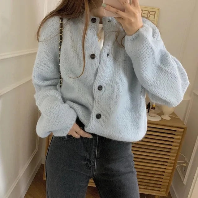 Damen Gestrickte Strickjacke - Nova