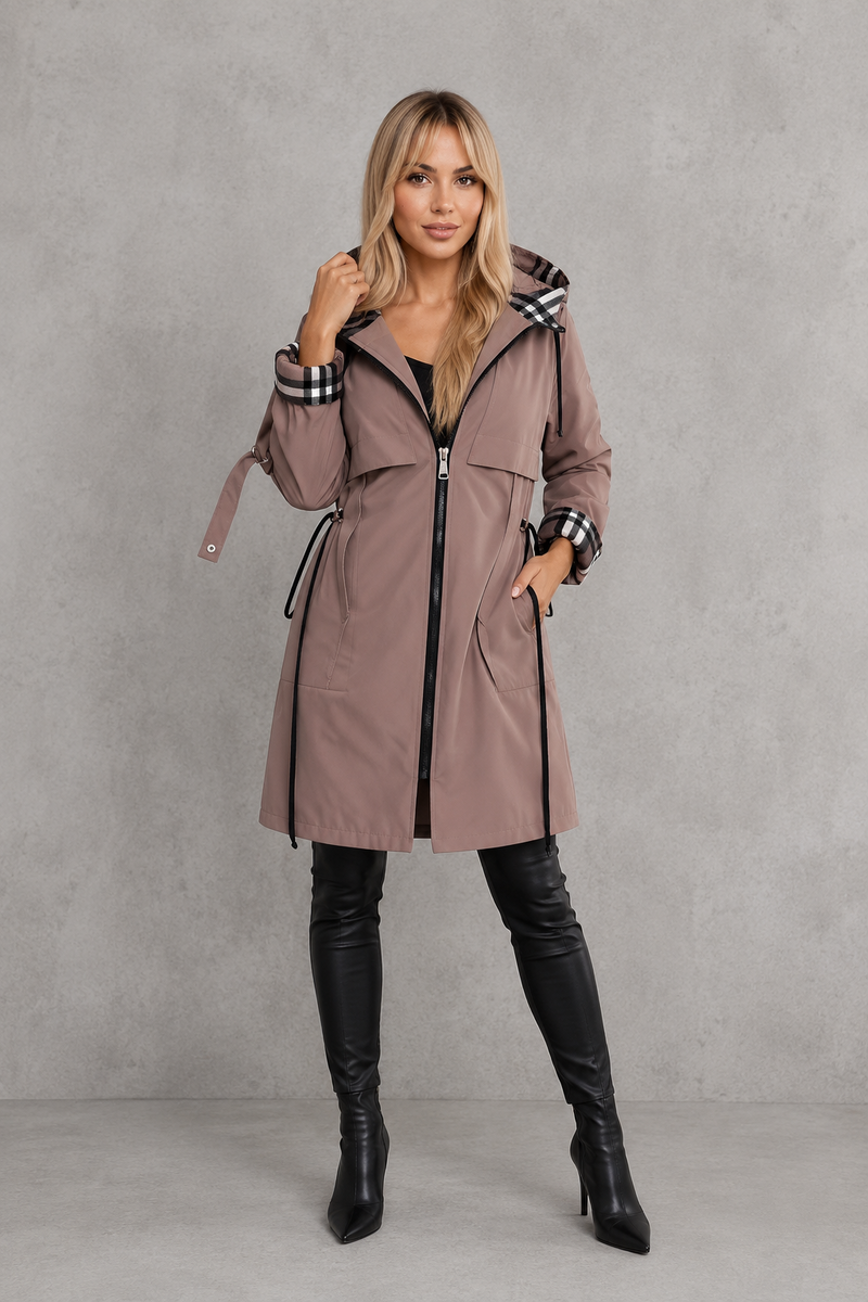 Women's Waterproof Rain Coat with Hood – Windproof Lightweight Jacket 7