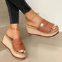 Damen Plateau-Sandalen mit Keilabsatz – Ravina