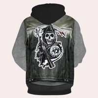 Lässiger Hoodie mit einzigartigem Print für Herren - Mason