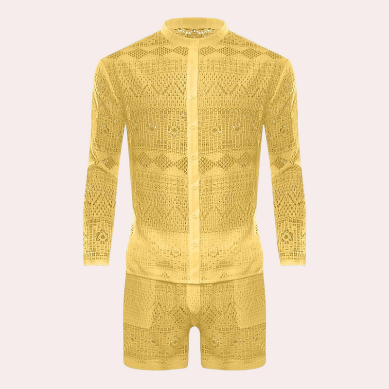 Luftiges Spitzen-Sommeroutfit für Herren - Cai