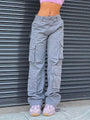 Damen Sommer-Cargohose mit hoher Taille – Romy
