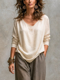 Women's 3-Piece Flowy Set with Open Cardigan and Wide-Leg Pants 4