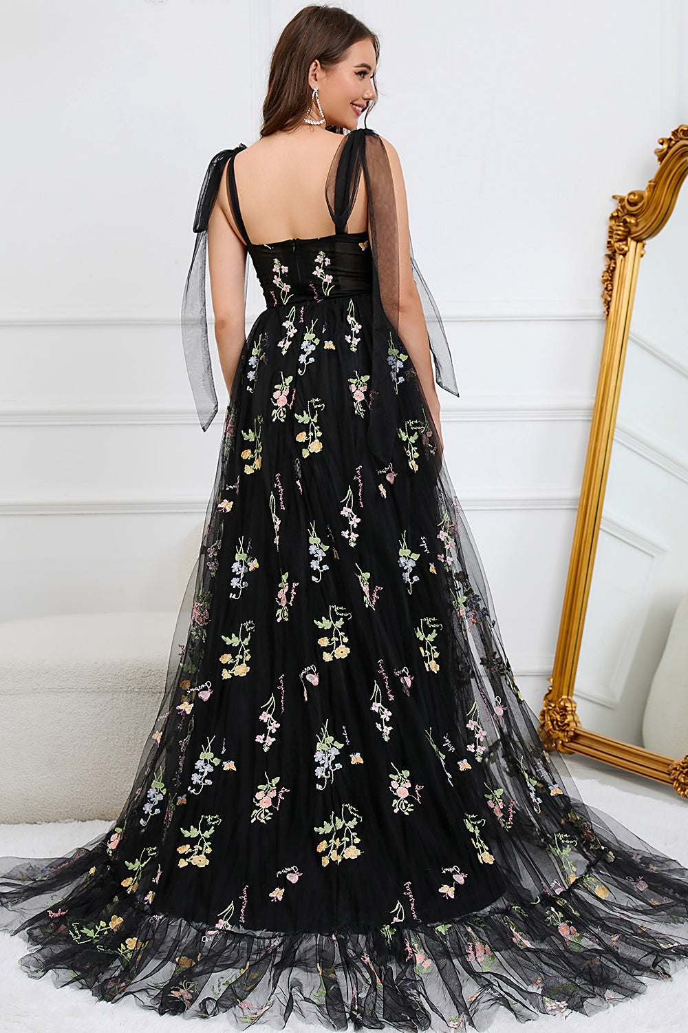 Trendiges Tüll A-Linien Abendkleid - Isabella