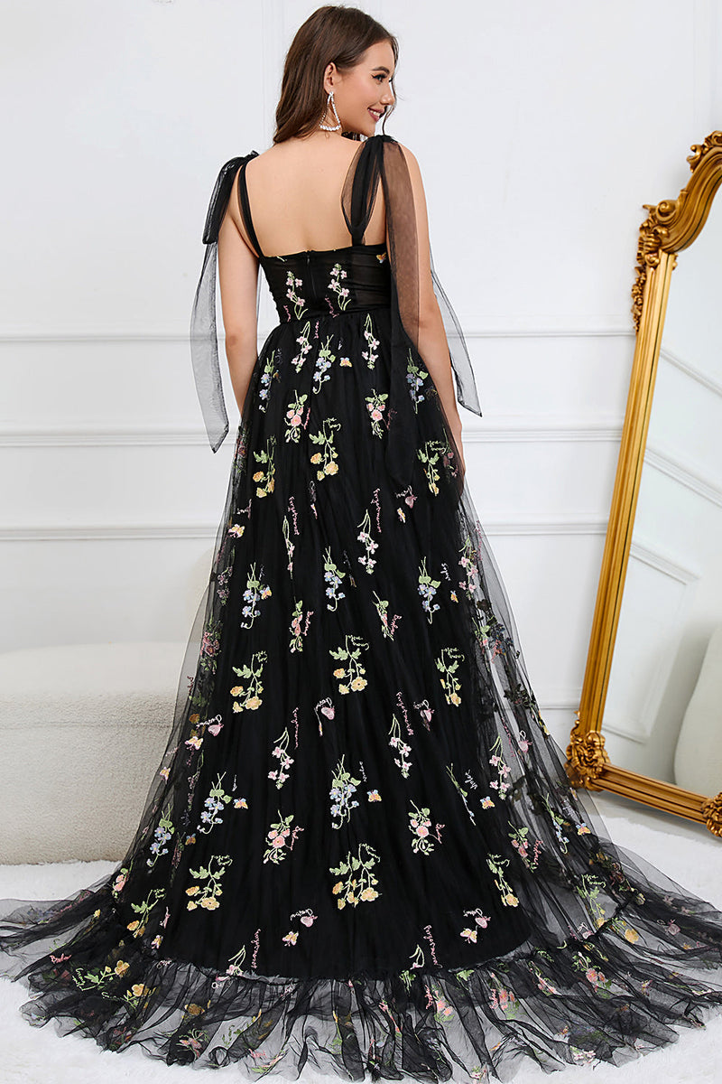 Trendiges Tüll A-Linien Abendkleid - Isabella