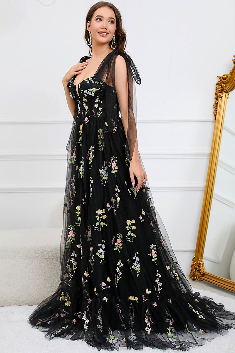 Trendiges Tüll A-Linien Abendkleid - Isabella