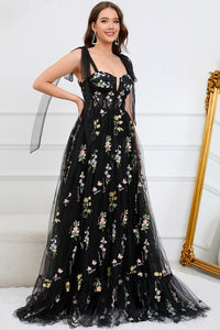 Trendiges Tüll A-Linien Abendkleid - Isabella