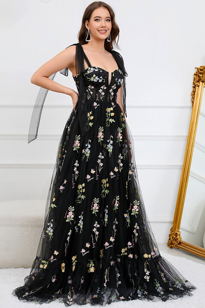 Trendiges Tüll A-Linien Abendkleid - Isabella