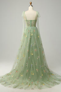 Trendiges Tüll A-Linien Abendkleid - Isabella